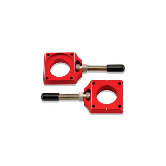 RTECH RED BOLT RMZ-RMXZ QUICK CHAIN ADJUSTER - 2009CHADRMZRD