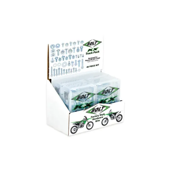 TRACK PACK FOR KAWASAKI KX/KXF 6-KIT POINT-OF-PURCHASE DISPLAY