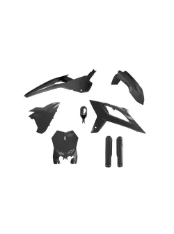 RTECH MOTOCROSS FULL PLASTIC KIT 6 PCS WITH FRONT PLATE & FACTORY WRAP FORK PROTECTORS - R-KITBET-NR0-622