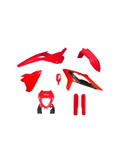 RTECH ENDURO FULL PLASTIC KIT 6 PCS WITH FRONT HEADLIGHT PLASTIC & FACTORY WRAP FORK PROTECTORS - R-KITBET-RS0-623