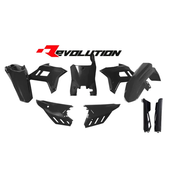 FULL PLASTIC KIT 6 PCS w/airbox covers and fork protectors