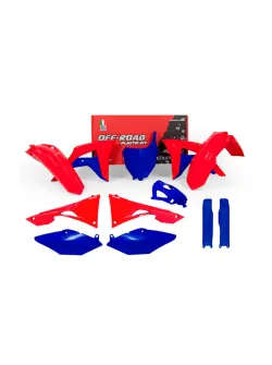RTECH PLASTIC KIT 8 PCS w/airbox covers, fork protectors and gas tank cover - R-KITCRF-RSB-599