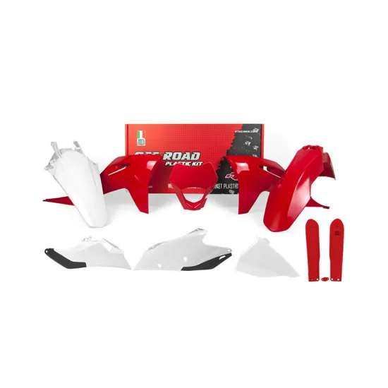 FULL PLASTIC KIT 7 PCS WITH FRONT HEADLIGHT PLASTIC & FORK PROTECTORS