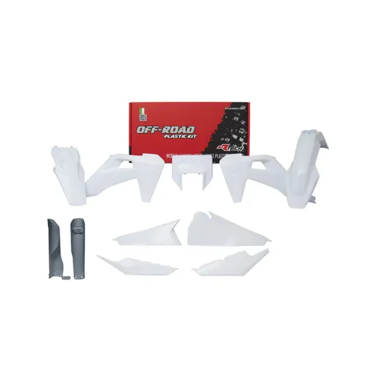FULL PLASTIC KIT 7 PCS WITH FRONT HEADLIGHT PLASTIC & FORK PROTECTORS