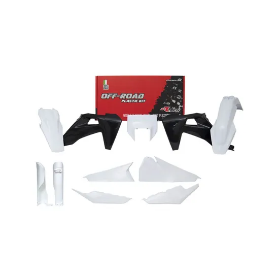 FULL PLASTIC KIT 7 PCS WITH FRONT HEADLIGHT PLASTIC & FORK PROTECTORS