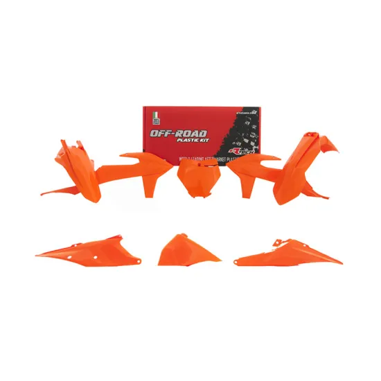 RTECH PLASTIC KIT 6 PCS WITH LEFT AIRBOX COVER - R-KITKTM-AR0-599