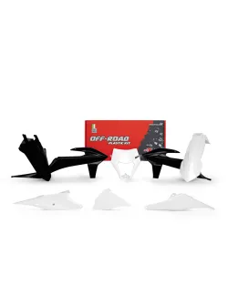 RTECH PLASTIC KIT 6 PCS WITH LEFT AIRBOX COVER & HEADLIGHT PLASTIC - R-KITKTM-BN1-520