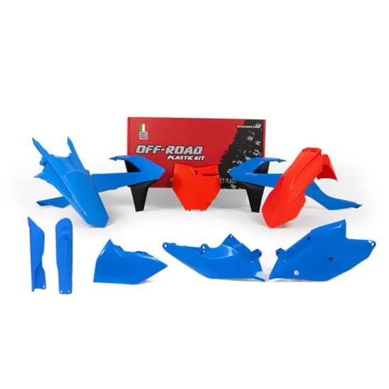 FULL PLASTIC KIT 7 PCS WITH LEFT AIRBOX COVER & FORK PROTECTORS