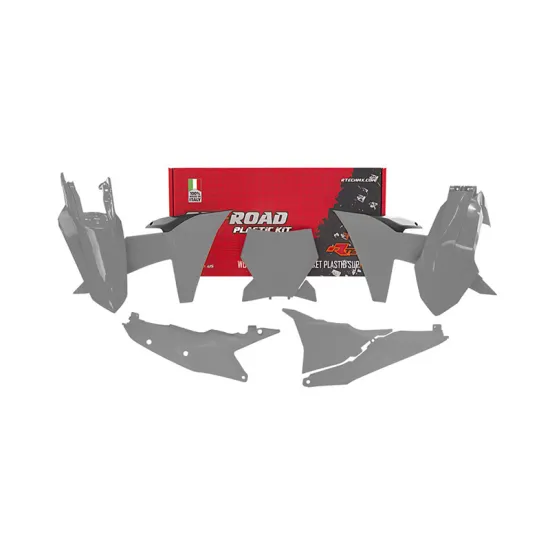 RTECH PLASTIC KIT 6 PCS WITH LEFT AIRBOX COVER - R-KITKTM-GR0-023