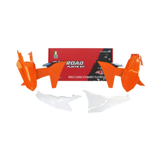 RTECH PLASTIC KIT 5 PCS WITH LEFT AIRBOX COVER - R-KITKTM-OEM-524