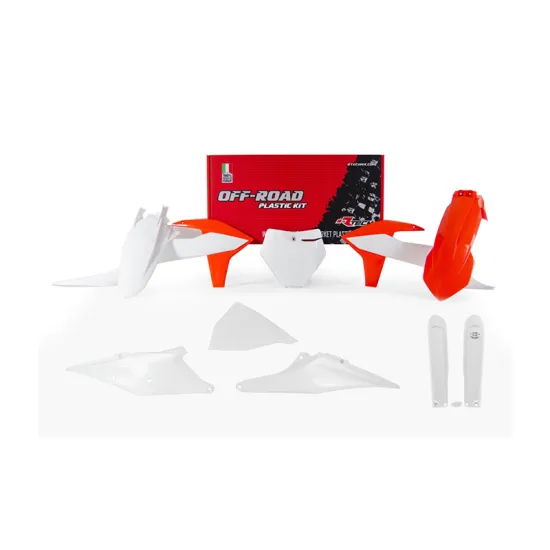FULL PLASTIC KIT 7 PCS WITH LEFT AIRBOX COVER & FORK PROTECTORS