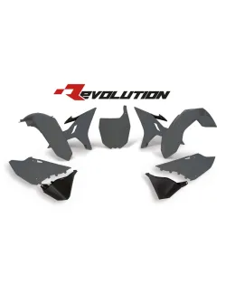 RTECH REPLACEMENT PLASTIC KIT 6 PCS includes yz yellow fenders, yz yellow shrouds, yz yellow side panels, black airbox side panels, yz yellow front plate - R-KITYZ0-GR0-REV