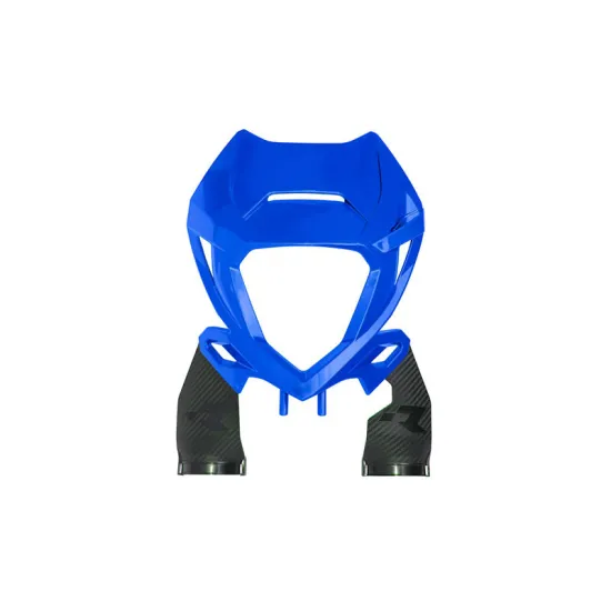 RTECH FRONT HEADLIGHT REP. PLASTIC WITH TRIPLE CLAM PROTECTORS - R-MASKBETBL20