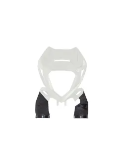FRONT HEADLIGHT REP. PLASTIC WITH TRIPLE CLAM PROTECTORS
