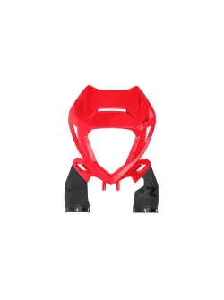 FRONT HEADLIGHT REP. PLASTIC WITH TRIPLE CLAM PROTECTORS