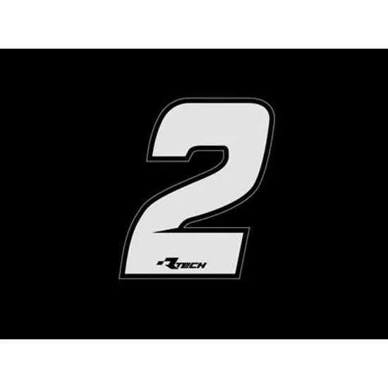 RTECH PVC ADHESIVE NUMBERS NEW STYLE N2 10PCS - R-NUMSIZ102BN