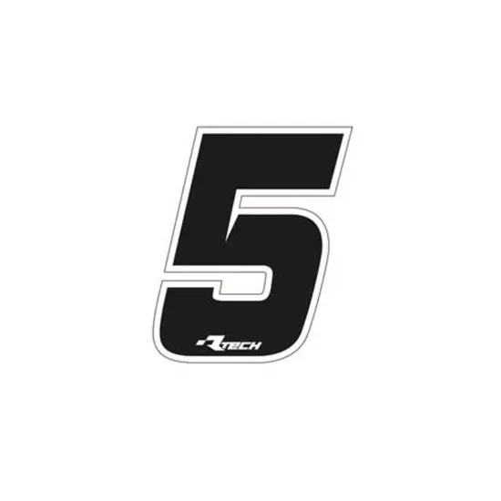 RTECH PVC NUMBER STICKERS SIZE 1-NR.1-PACK 10 PCS - R-NUMSIZ105NR