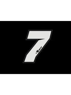 RTECH PVC ADHESIVE NUMBERS NEW STYLE N7 10PCS - R-NUMSIZ107BN