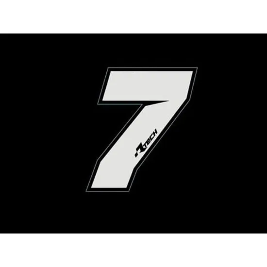 RTECH PVC ADHESIVE NUMBERS NEW STYLE N7 10PCS - R-NUMSIZ107BN
