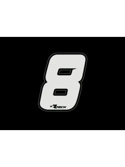 RTECH PVC ADHESIVE NUMBERS NEW STYLE N8 10PCS - R-NUMSIZ108BN