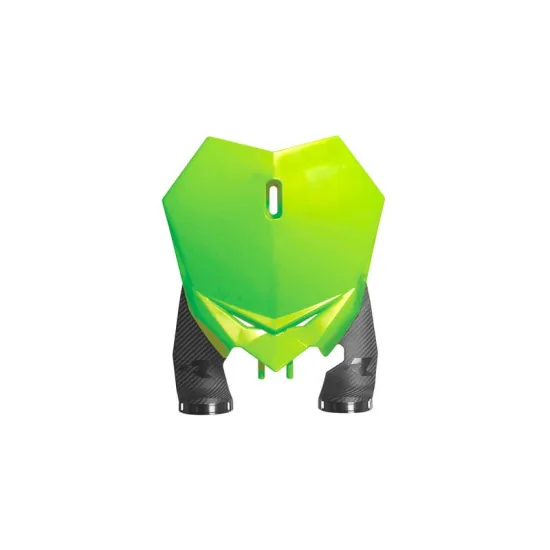 RTECH FRONT NUMBER PLATE  WITH TRIPLE CLAM PROTECTORS - R-TBBETGF0021