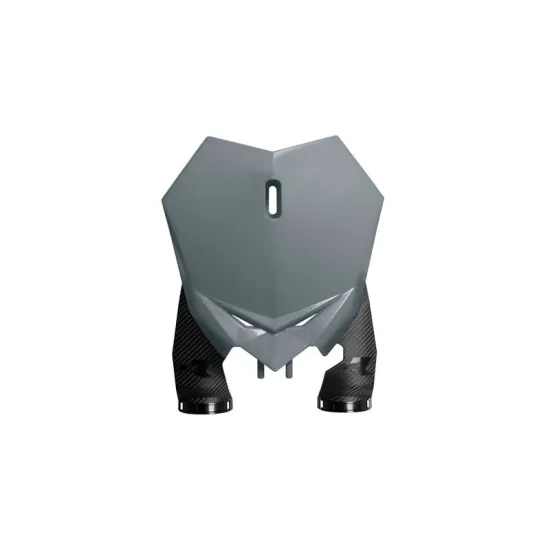 RTECH FRONT NUMBER PLATE  WITH TRIPLE CLAM PROTECTORS - R-TBBETGR0021