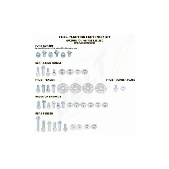 RTECH BODY WORK FASTENER KIT SUZ - SUZ0108120