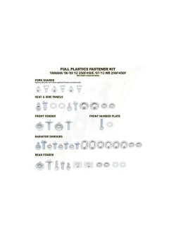 YZF-WRF GALVANIZED BOLT PLASTIC FIXING SCREW KIT