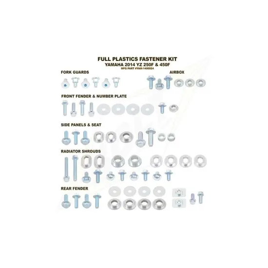 RTECH BODY WORK FASTENER KIT YAM - YAM1400024