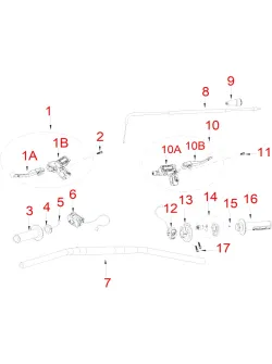 HENGJIAN hydraulic clutch lever  S7-Z300-3-1A (1A)