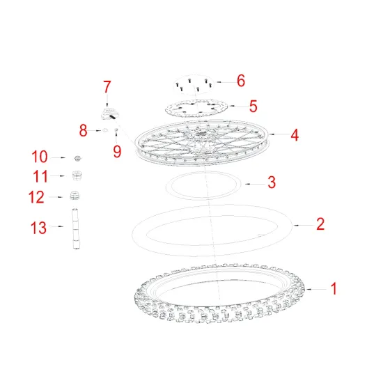 HENGJIAN front wheel axle locking nut  S7-Z300-6-10 (10)