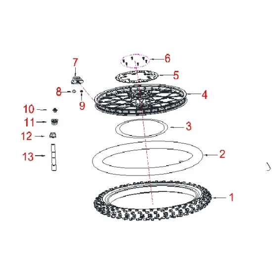 HENGJIAN front wheel axle  S7-Z300-6-13 (13)