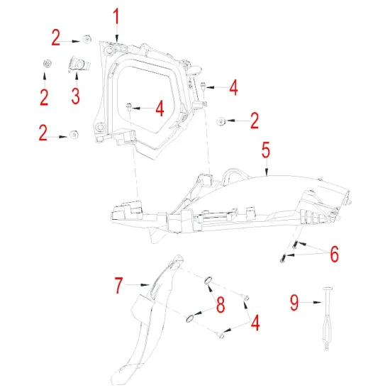 HENGJIAN rear cover of air filter  S7-Z300-13.1-05 (5)