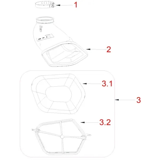 HENGJIAN air filter foam bracket  S7-Z300-14-3.2 (3,2)