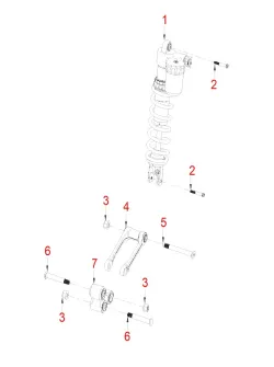 HENGJIAN rear shock assy:foreign spring  S8-Z300-15-01 (1)