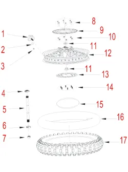 HENGJIAN rear wheel hub assy 2.15X18 S7-Z300-17-07 (12)