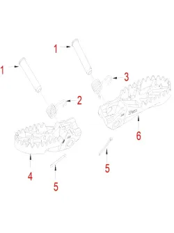 HENGJIAN R front footrest  S7-Z300-18-06 (6)