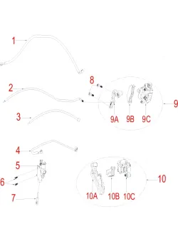 HENGJIAN front disc brake lower pump bracket  S8-Z300-22.1-9A (9A)