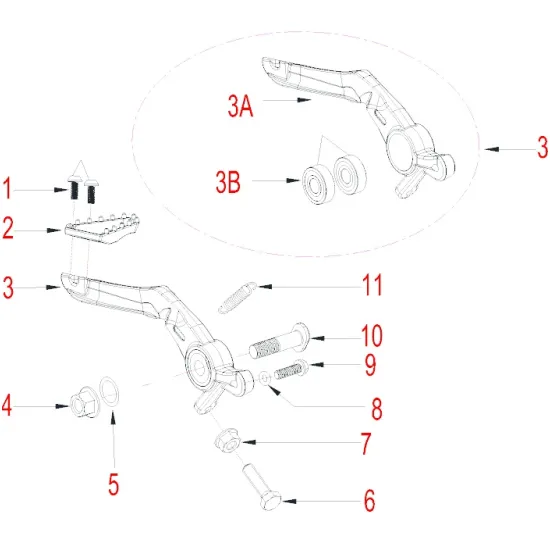 HENGJIAN brake arm bearing 6000RS S7-Z300-22.2-3B (3B)