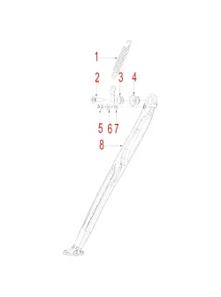 HENGJIAN side stand sleeve  S8-Z300-24-04 (4)