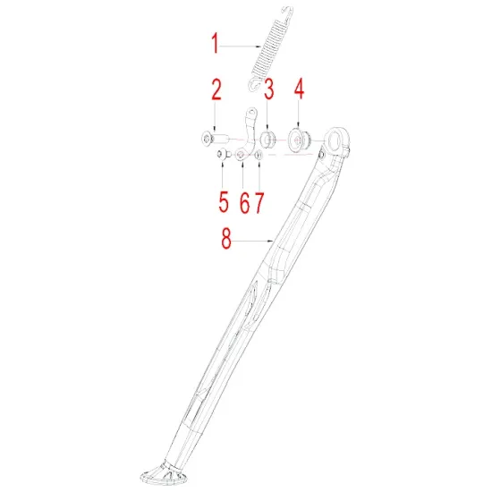 HENGJIAN side stand sleeve  S8-Z300-24-04 (4)