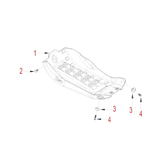 HENGJIAN engine skid plate  S7-Z300-27-01 (1)