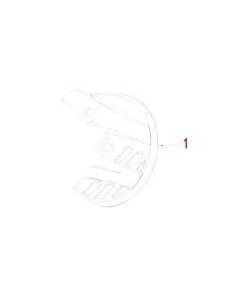 HENGJIAN front disc brake guard with bushing  S8-Z300-34-1 (1)