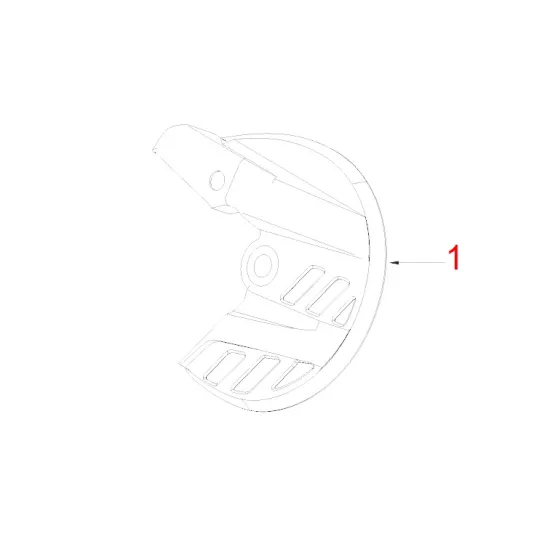 HENGJIAN front disc brake guard with bushing  S8-Z300-34-1 (1)