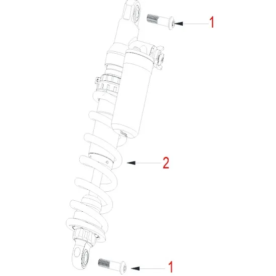 HENGJIAN rear shock assy（without linkage）  S7-Z300-38-02 (2)