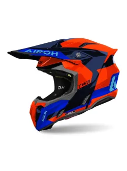 AIROH Twist 3 Motocross sisak Fancy Orange/Blue Gloss (TW3F32-XS)