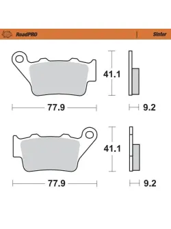 MOTO-MASTER RoadPRO Sinder Brake Pad Rear 403402
