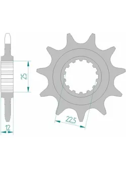 AFAM Steel Standard Front Sprocket - 520 97200