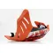 HDPE Orange 6mm Skid Plate KTM SXF XCF 450 2016 - 2018 by AXP Racing