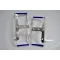 Radiator Braces Blue Yamaha YZ125 2002 - 2017